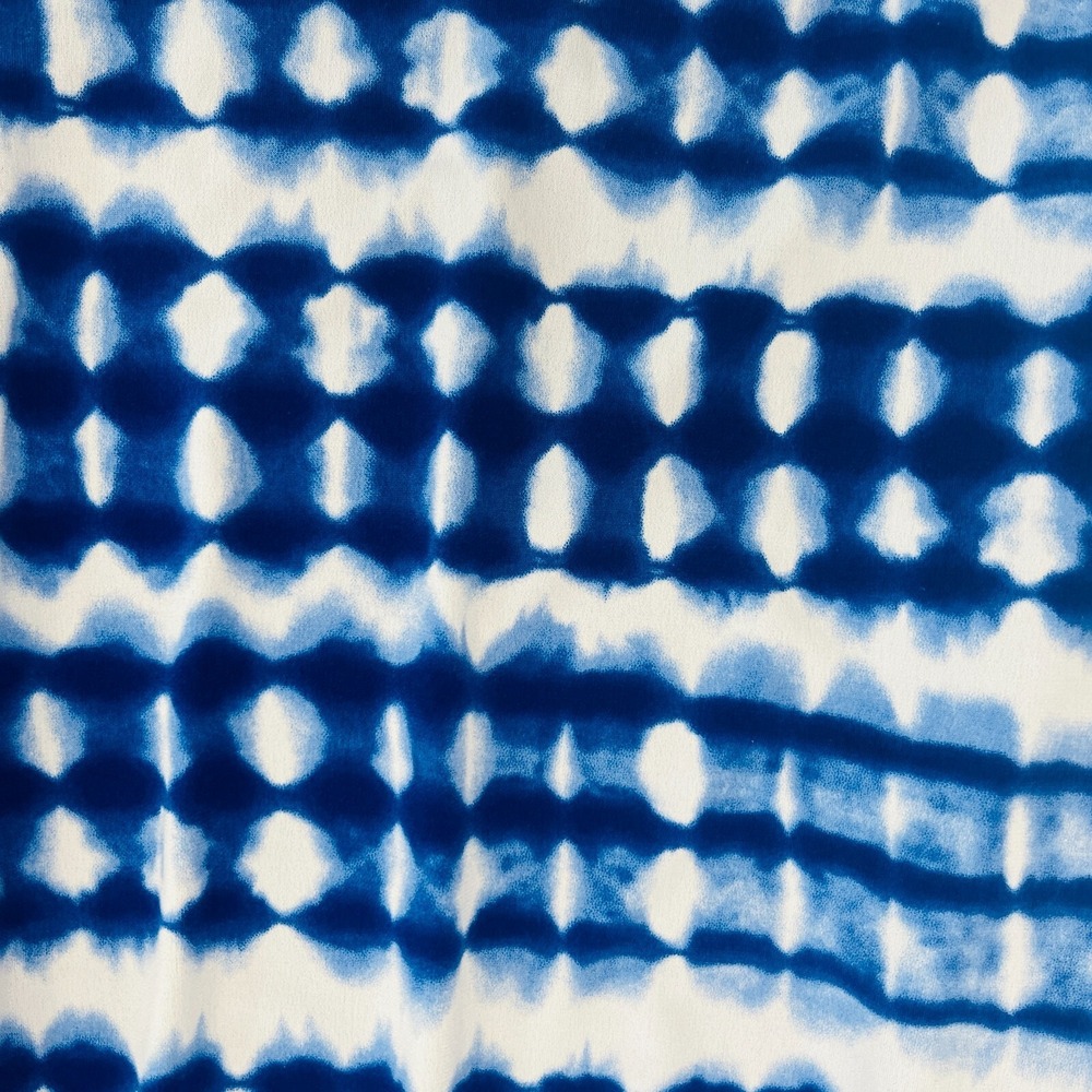 Calvin Klein Women 14 Blue Tie Dye Dress Beach Resort Cruise Pockets - Picture 2 of 13